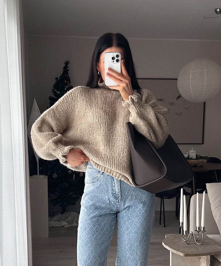 Stretch Wide Leg Jeans Kanja Blau Ladypolitan ♡
