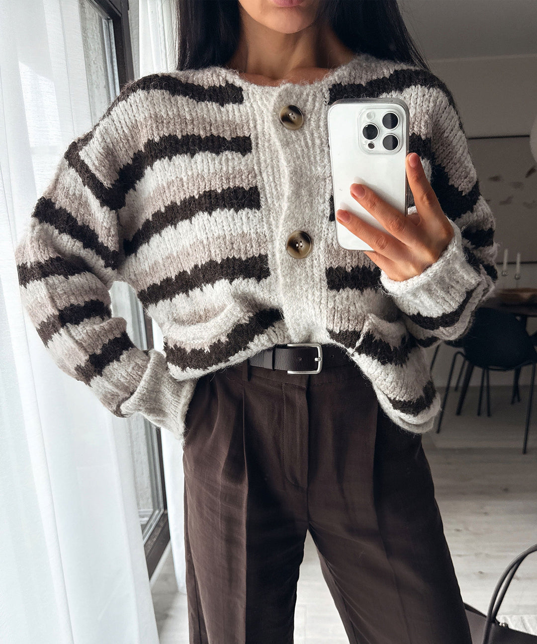 Bundfaltenhose Cleo Braun Ladypolitan ♡