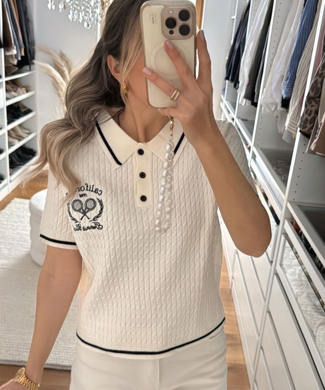 Polo T-Shirt California Creme Ladypolitan ♡