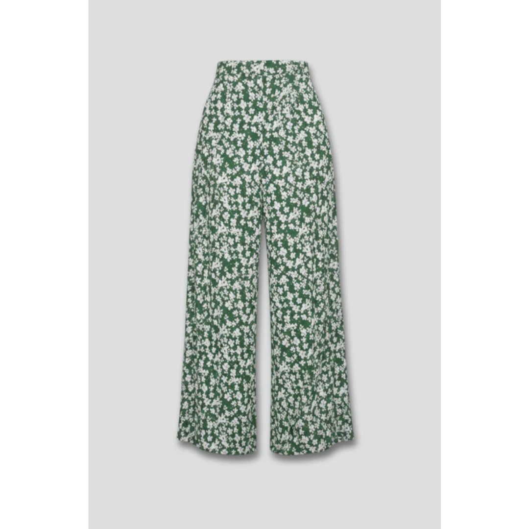 Lilly | Damen Palazzo Hose Mit Blumenmuster Für Alltag