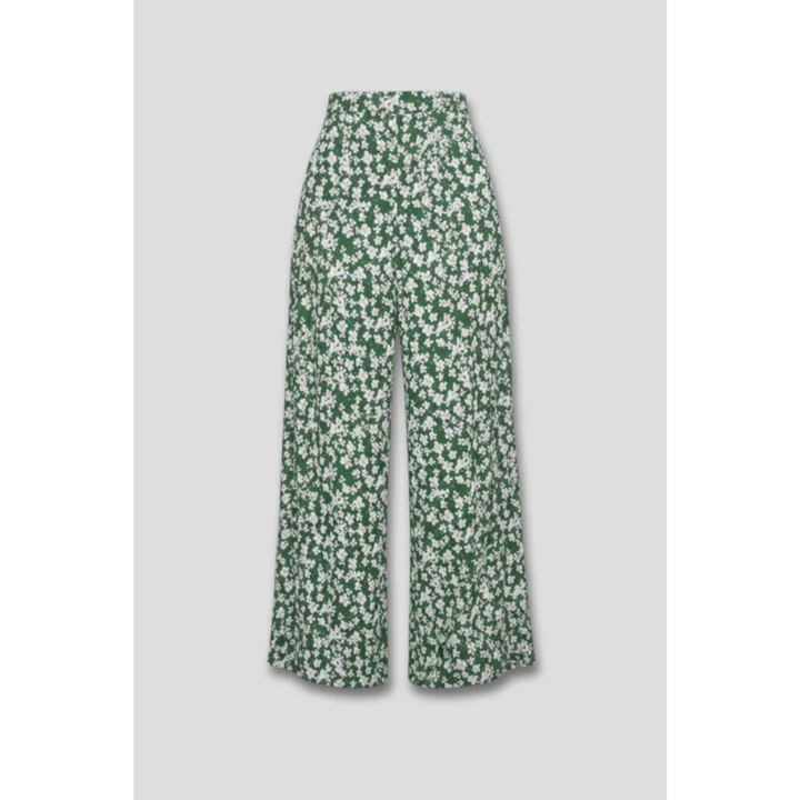 Lilly | Damen Palazzo Hose Mit Blumenmuster Für Alltag
