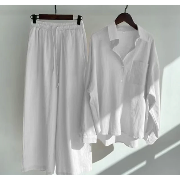 Carina | Damen Sommer Set Mit Bluse Und Hose
