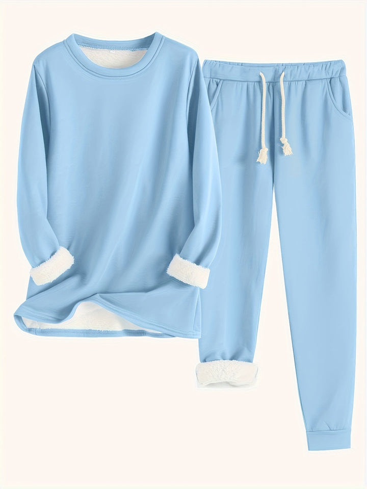 Elfriede | Damen Lässiges Winter-Loungewear-Set