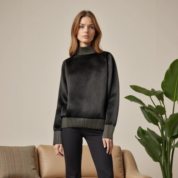Maglione Donna Dolcevita Morbido Caldo - Vesarelli