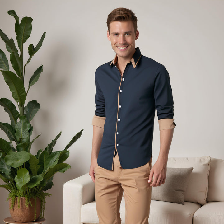 Camicia Uomo Leggera Traspirante Bottoni Classica - Vesarelli