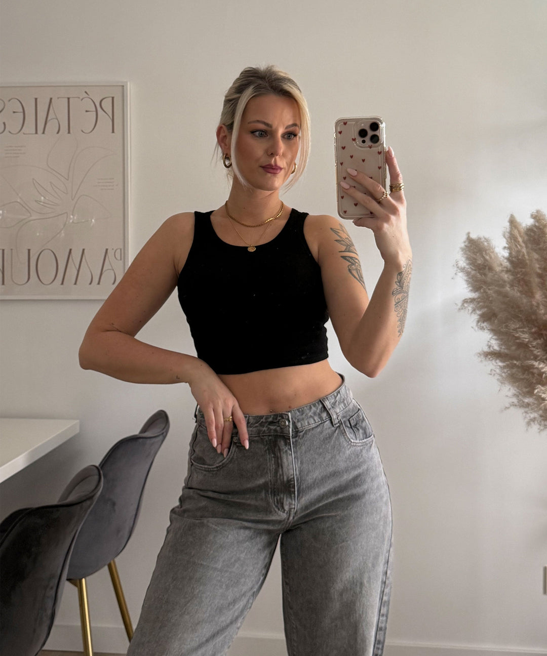 Top Chamie Schwarz