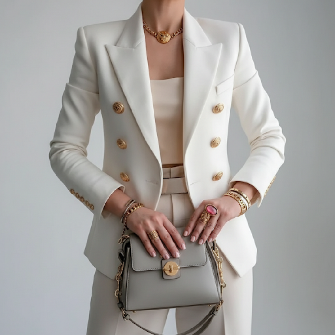 Susanne | Damen Maßgeschneiderter Blazer mit Modernem Casual-Eleganz-Stil