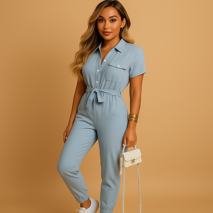 Jumpsuit für Damen mit Knopfleiste