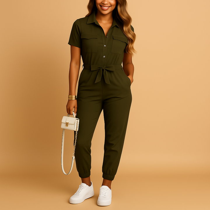 Jumpsuit für Damen mit Knopfleiste