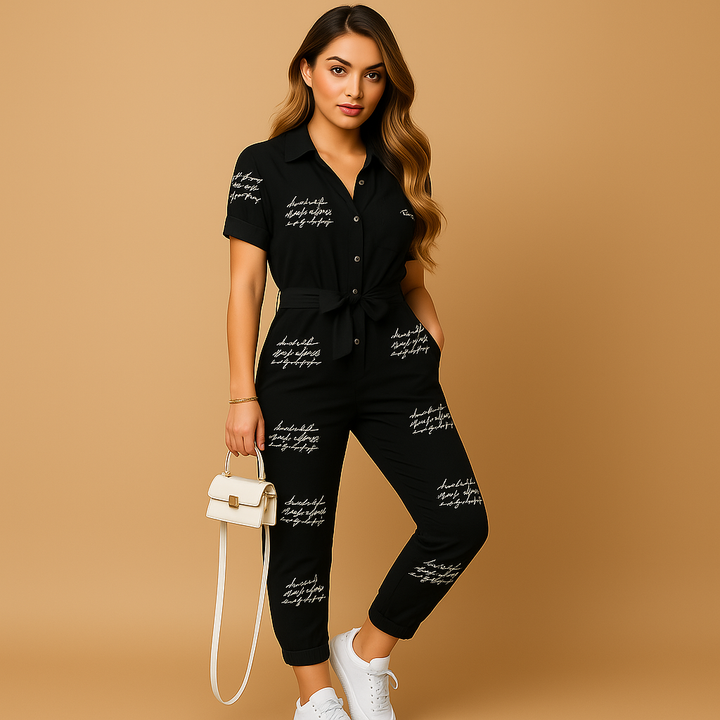 Jumpsuit für Damen mit Knopfleiste