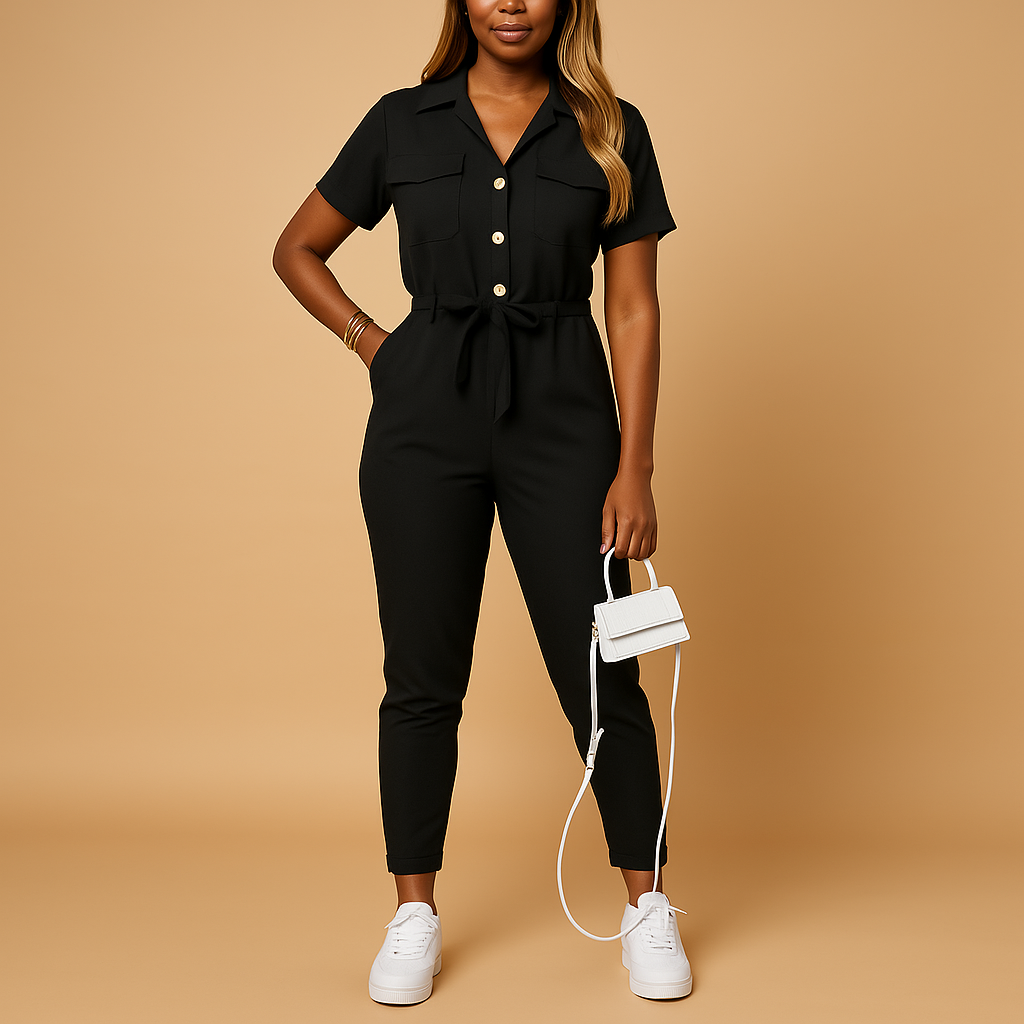 Jumpsuit für Damen mit Knopfleiste