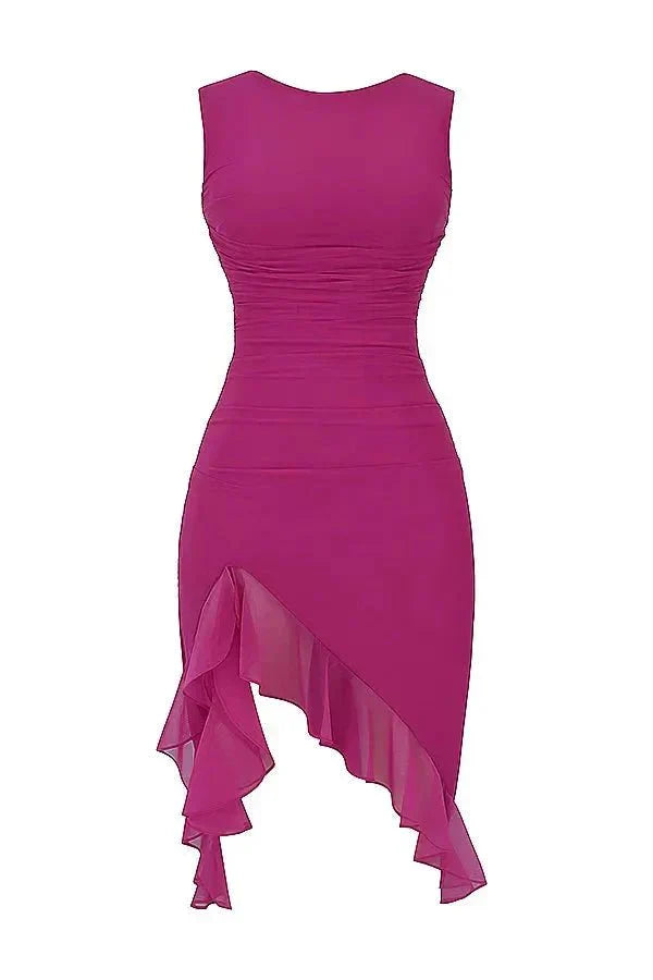 Charlotte Kleid – Elegantes Midi-Kleid aus Stretch-Mesh