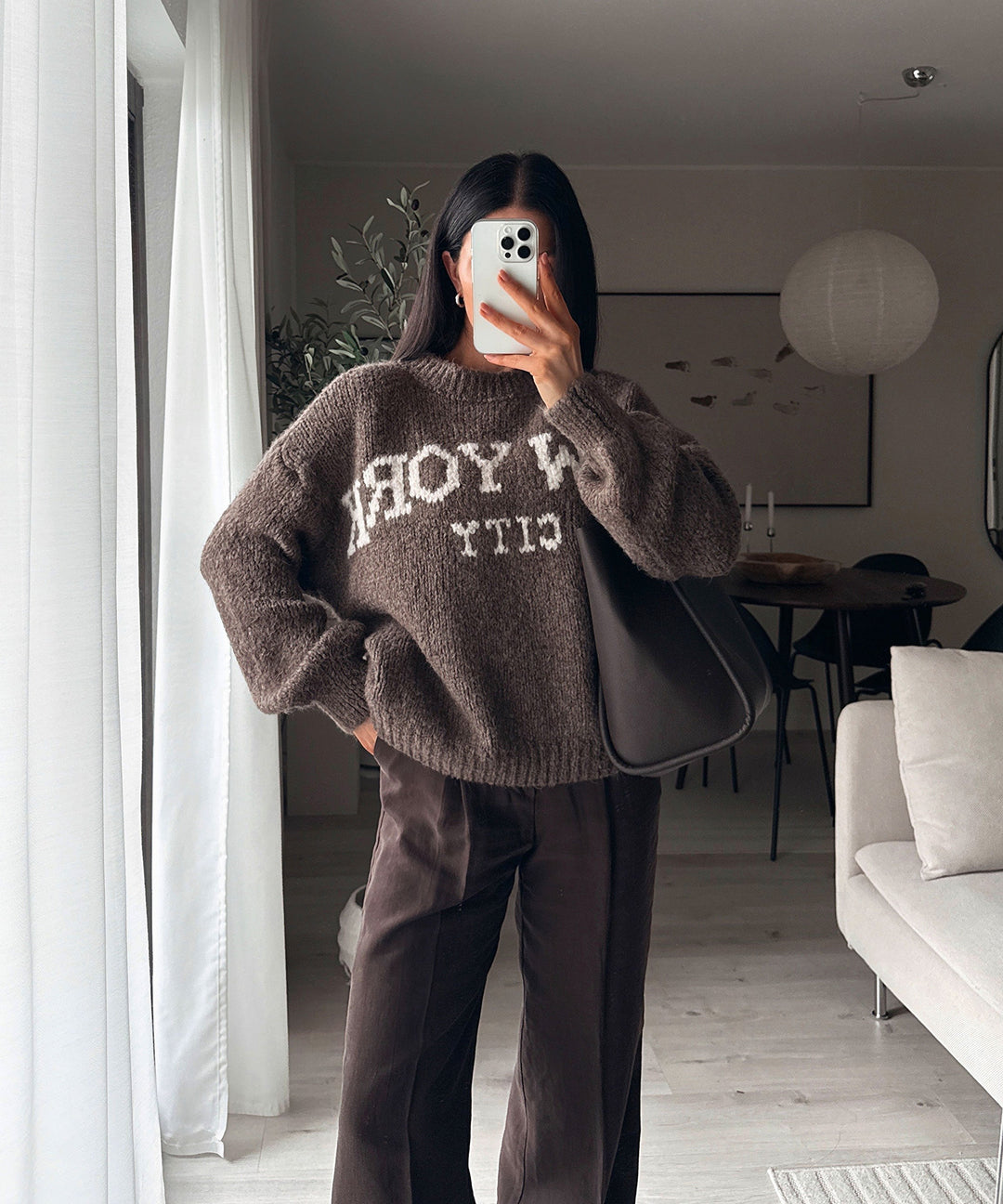 Pullover New York City Braun Ladypolitan ♡