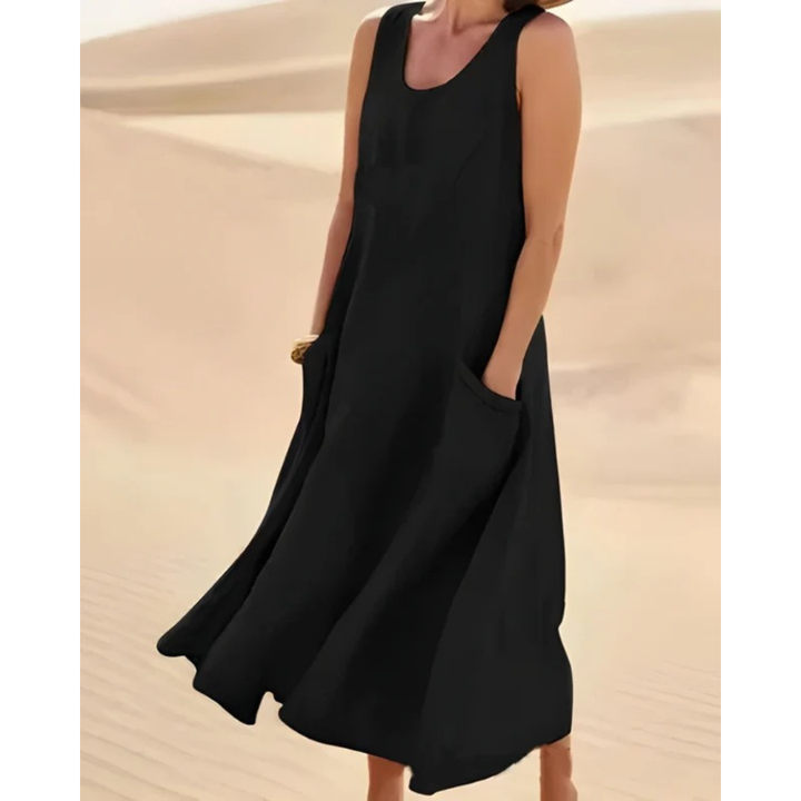 Clara | Damen Sommerkleid Midi Für Strand