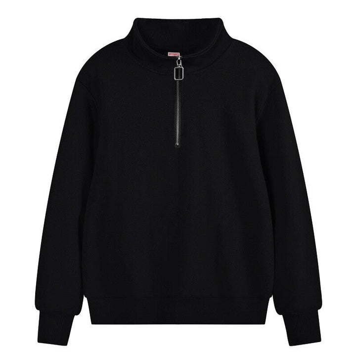 Regular Fit Sweatshirt mit Reißverschluss Half Zip