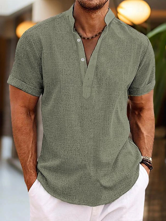Emil | Herren Kurzarm-Henley Casual-Shirt