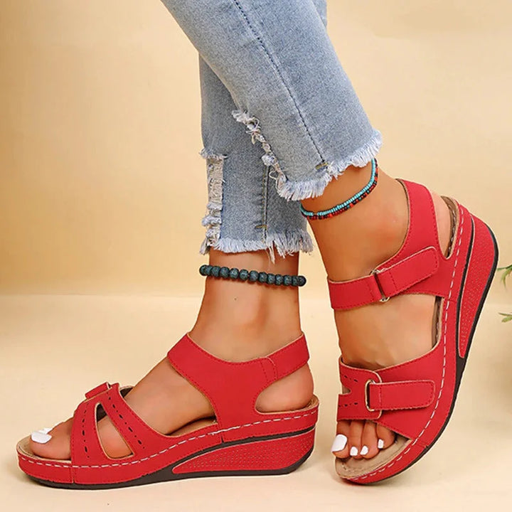 Damen Sandalen Mit Keilabsatz