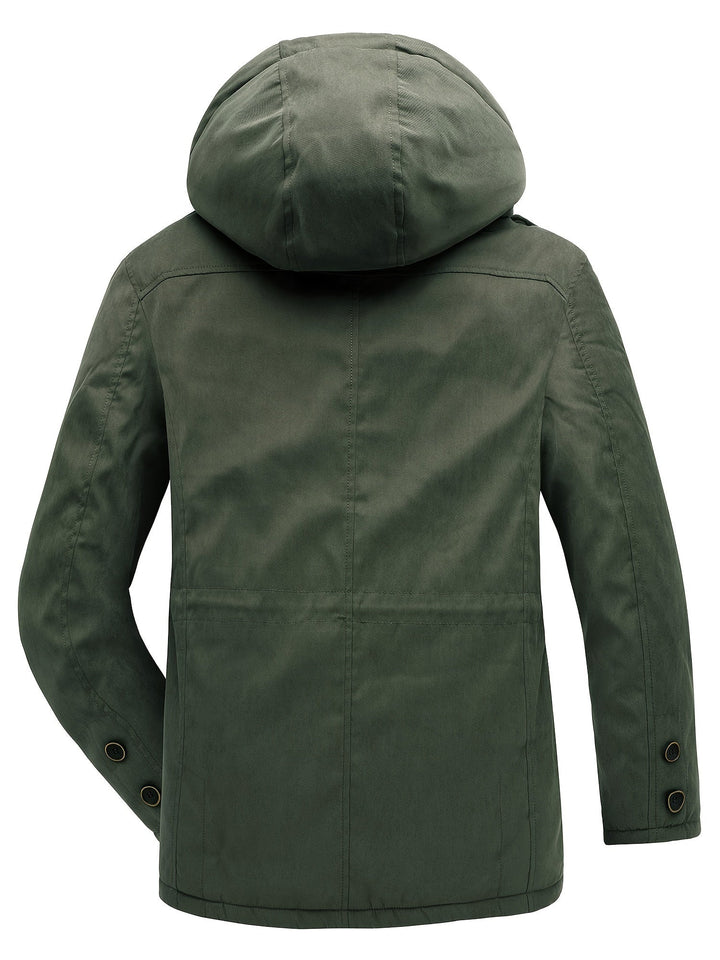 Richard | Herren warme Freizeitjacke mit Kapuze für den Winter