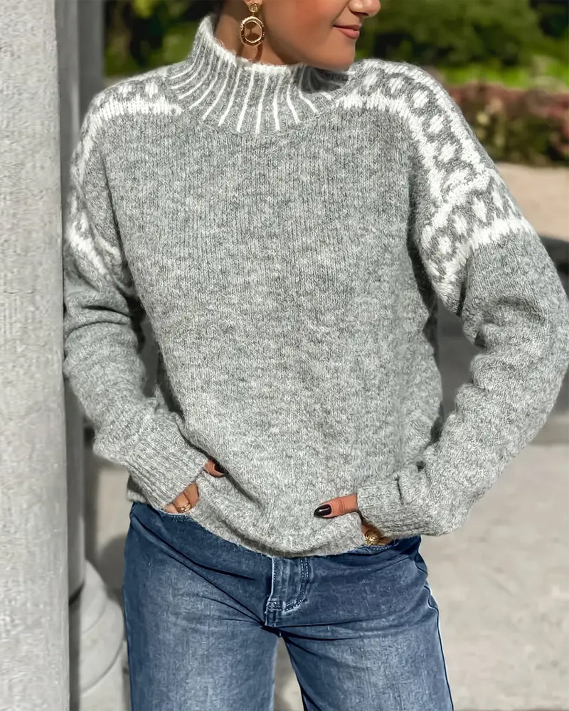 Emilia | Damen Alltäglicher Pullover für die Kalte Jahreszeit