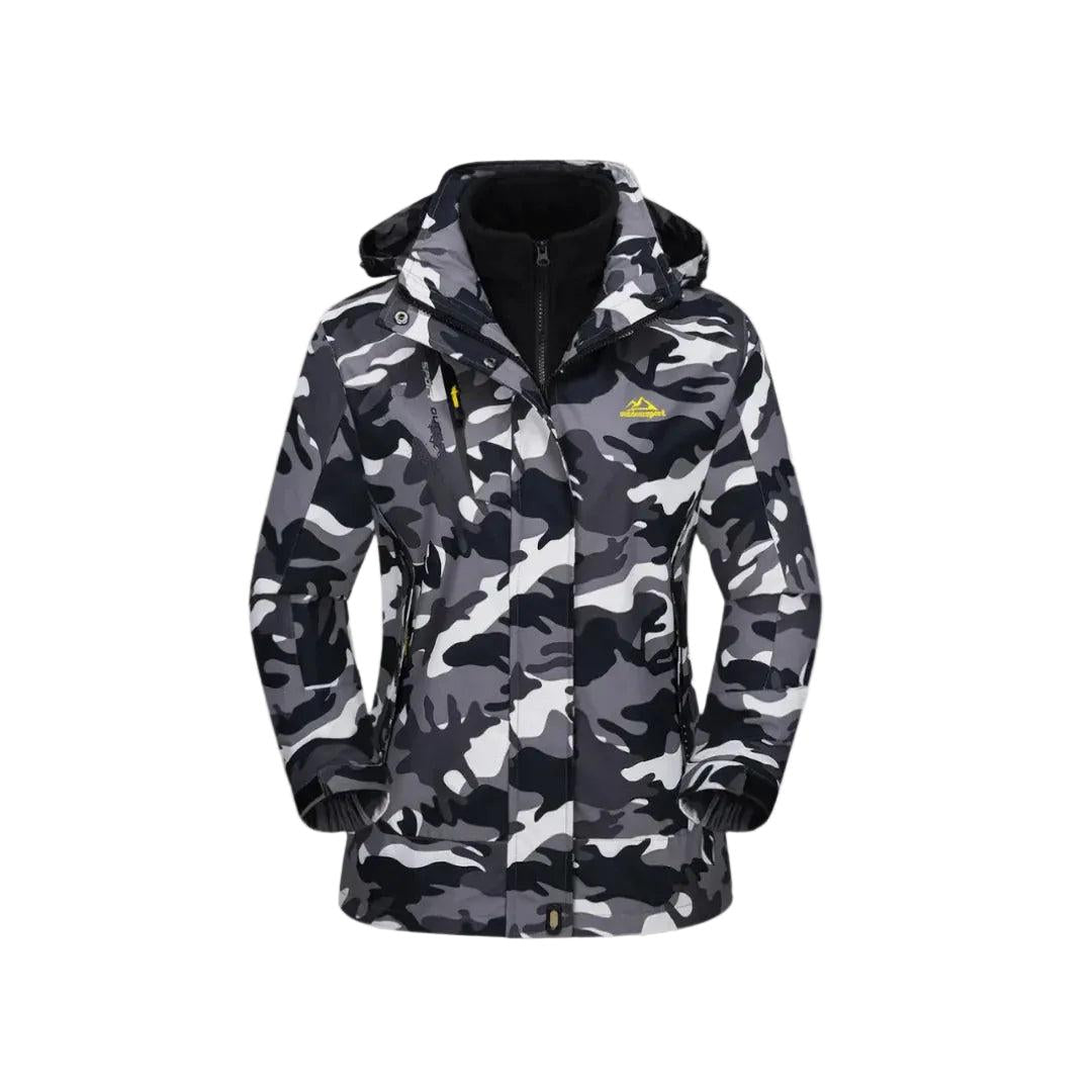 Damen 3-Teiliges Skijacken Set mit Innenjacke und Kapuze-Women Outerwear-Alpenkind