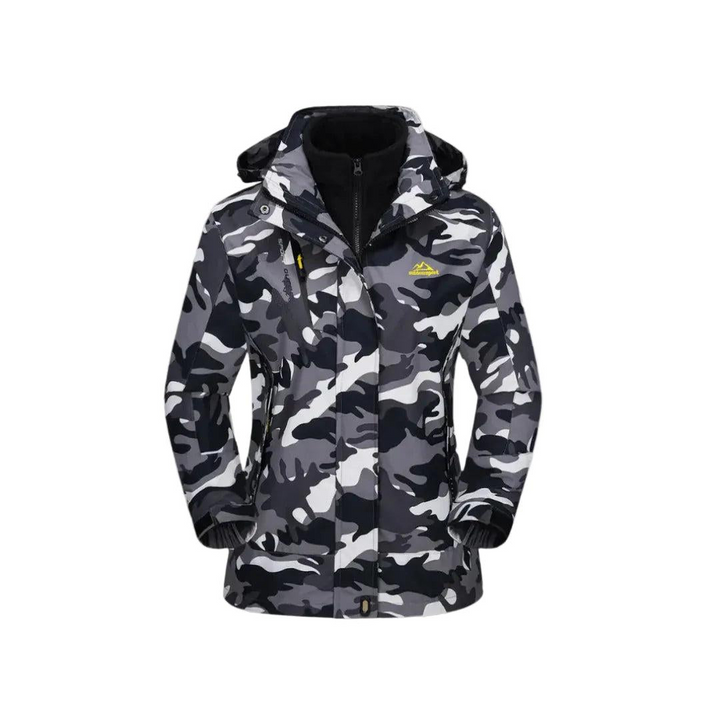 Damen 3-Teiliges Skijacken Set mit Innenjacke und Kapuze-Women Outerwear-Alpenkind