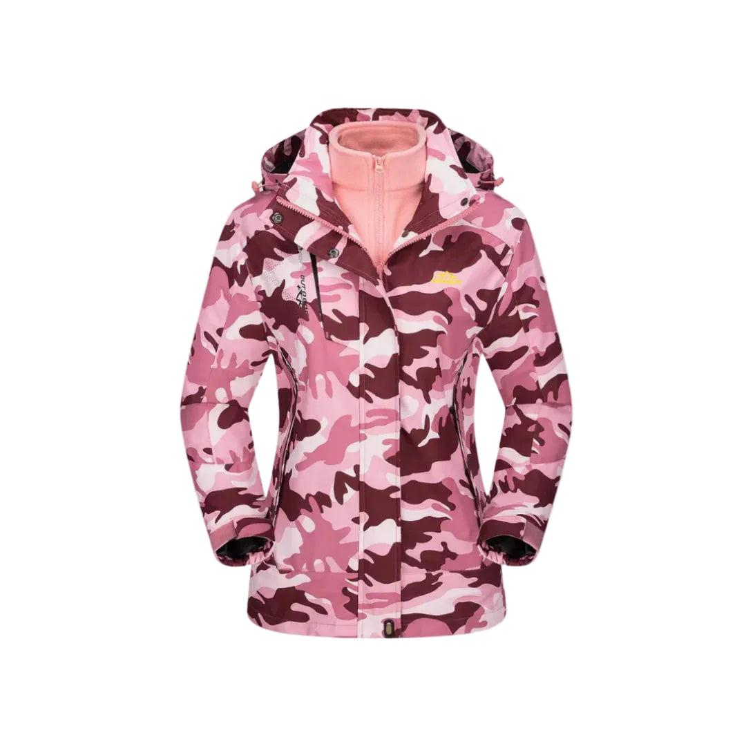 Damen 3-Teiliges Skijacken Set mit Innenjacke und Kapuze-Women Outerwear-Alpenkind