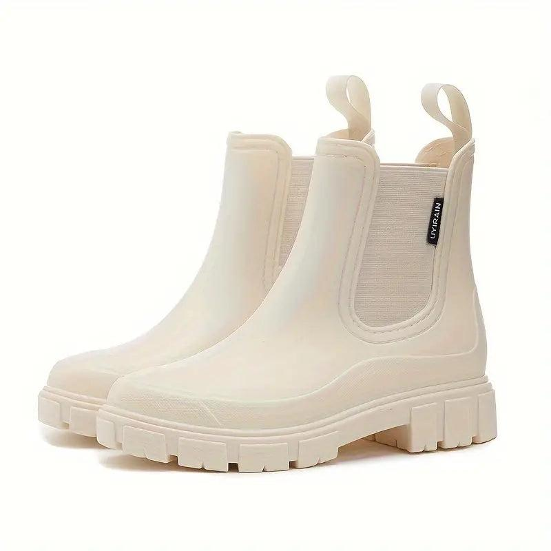 Damen Chelsea-Stiefeletten mit elastischen Seiteneinsätzen und Profilsohle-Women Footwear-Alpenkind