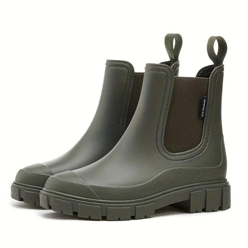 Damen Chelsea-Stiefeletten mit elastischen Seiteneinsätzen und Profilsohle-Women Footwear-Alpenkind