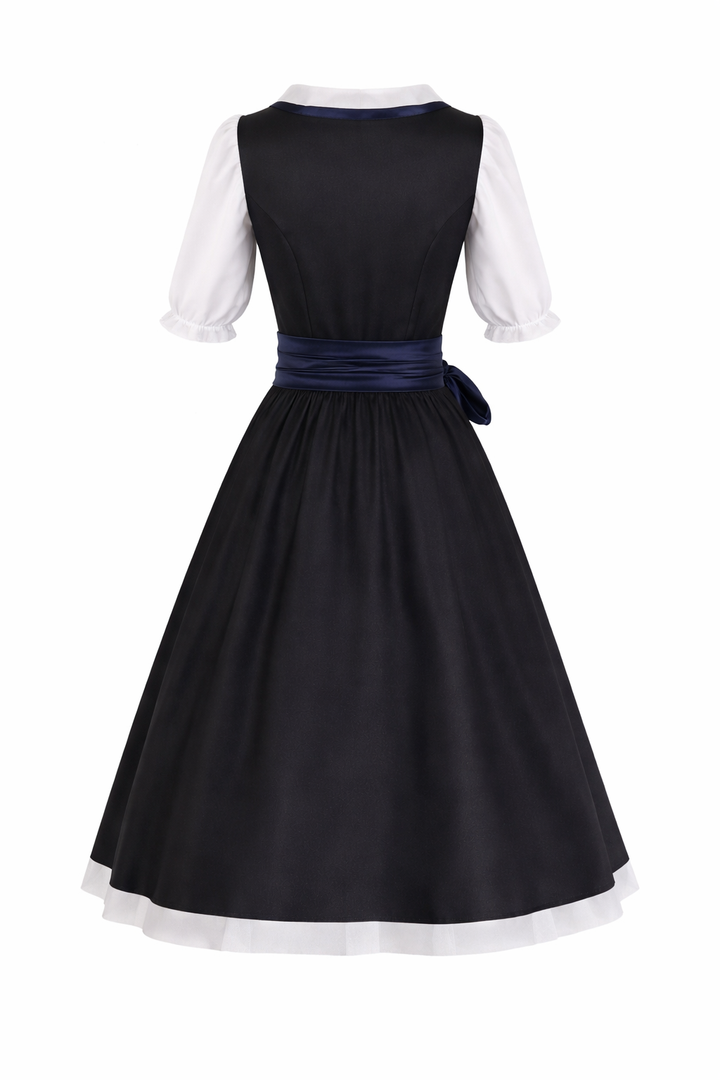 Damen Dirndlkleid-Set mit Schnürmieder, Bluse und weitem Rock-Dirndl for Women-Alpenkind
