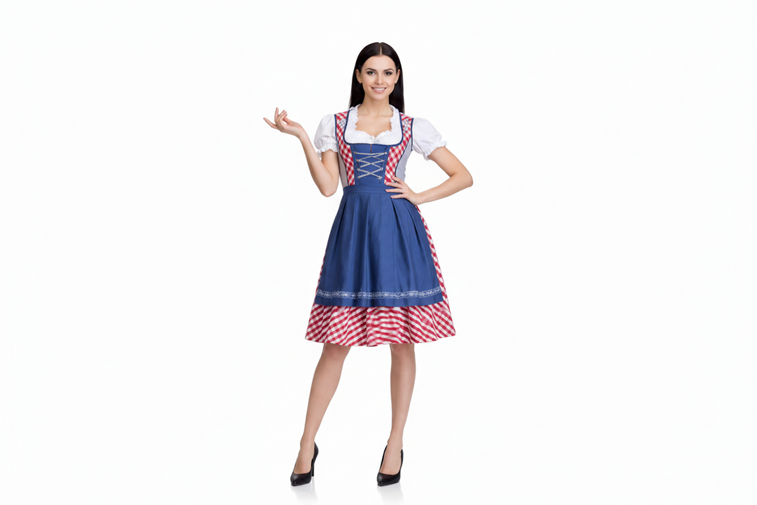 Damen Dirndlkleid Set mit Schürze und Bluse-Dirndl for Women-Alpenkind