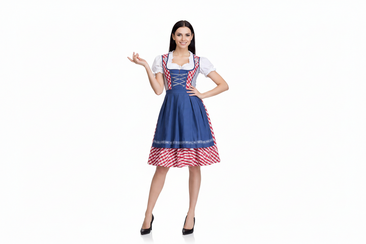 Damen Dirndlkleid Set mit Schürze und Bluse-Dirndl for Women-Alpenkind