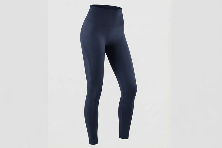 Damen High-Waist Nahtlose Leggings mit Strukturierten Panelnähten-Leggings for women-Alpenkind