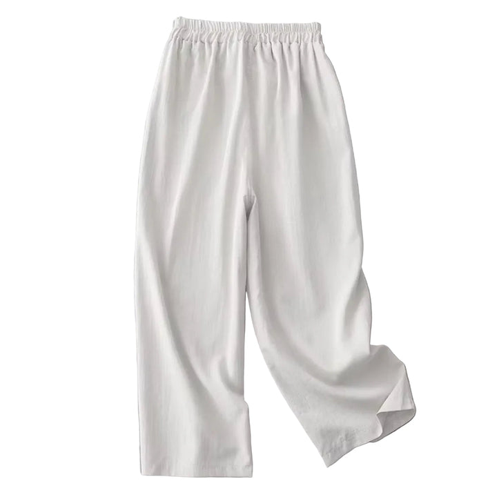 Damen Hose mit elastischem Bund und geradem Beinverlauf-Women Pants-Alpenkind