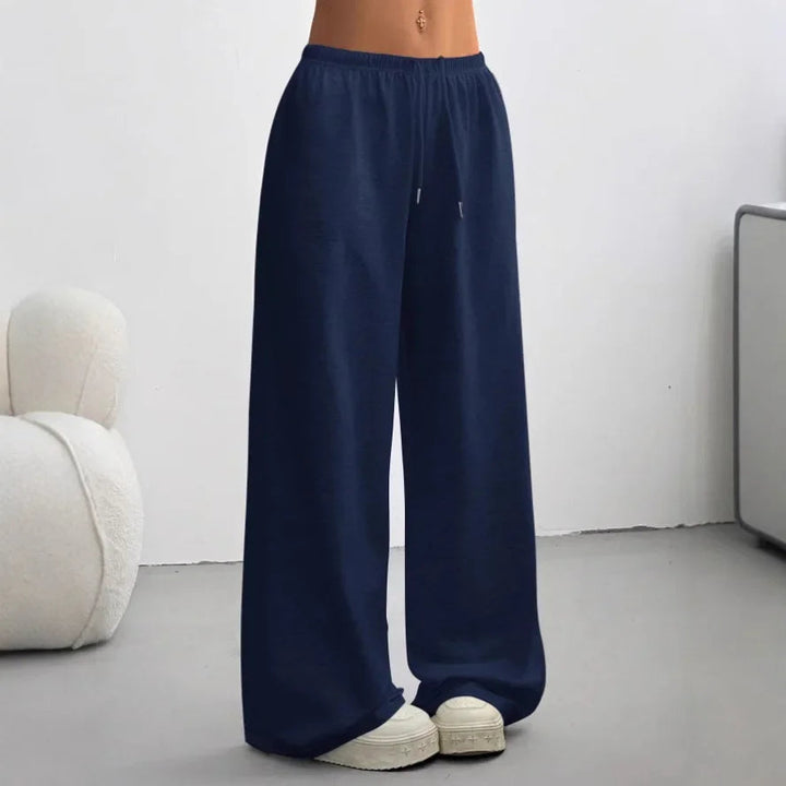 Damen Hose mit elastischem Bund und weitem Bein-Women Pants-Alpenkind