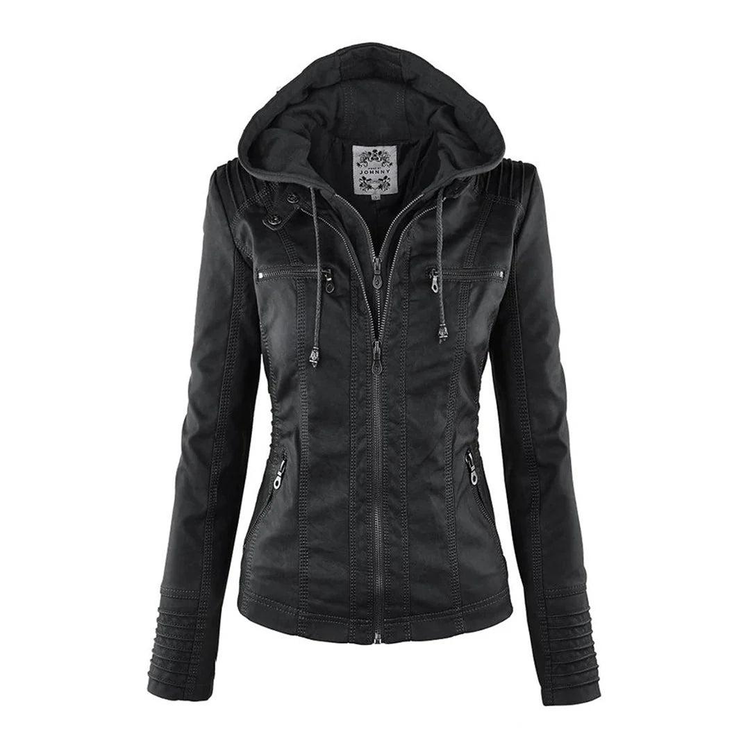 Damen Jacke mit Kapuze und Reißverschluss-Women Outerwear-Alpenkind
