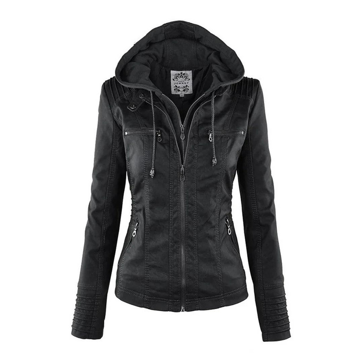 Damen Jacke mit Kapuze und Reißverschluss-Women Outerwear-Alpenkind