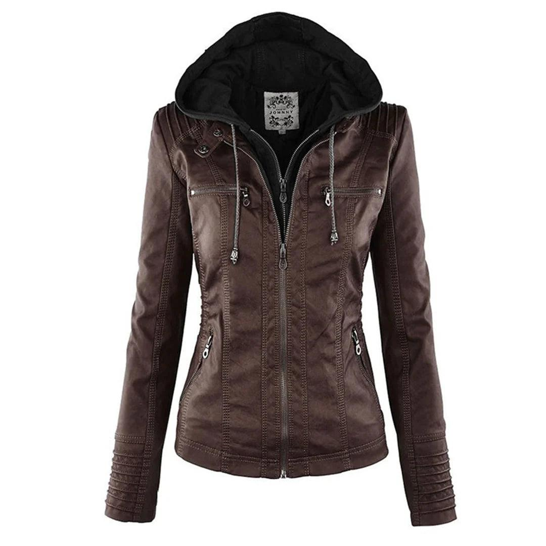 Damen Jacke mit Kapuze und Reißverschluss-Women Outerwear-Alpenkind