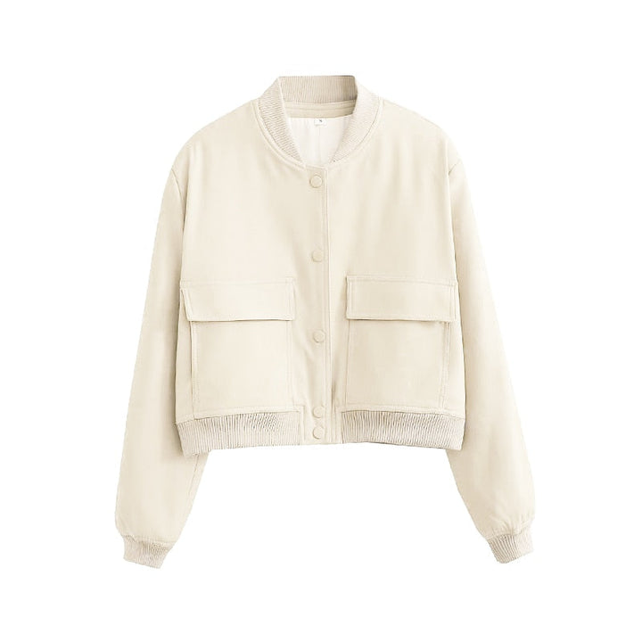 Damen Jacke mit Reißverschluss und zwei Fronttaschen