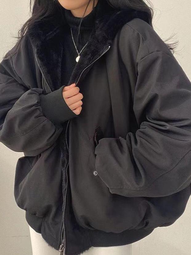 Damen Jacke mit Reißverschluss und Zwei Seitentaschen