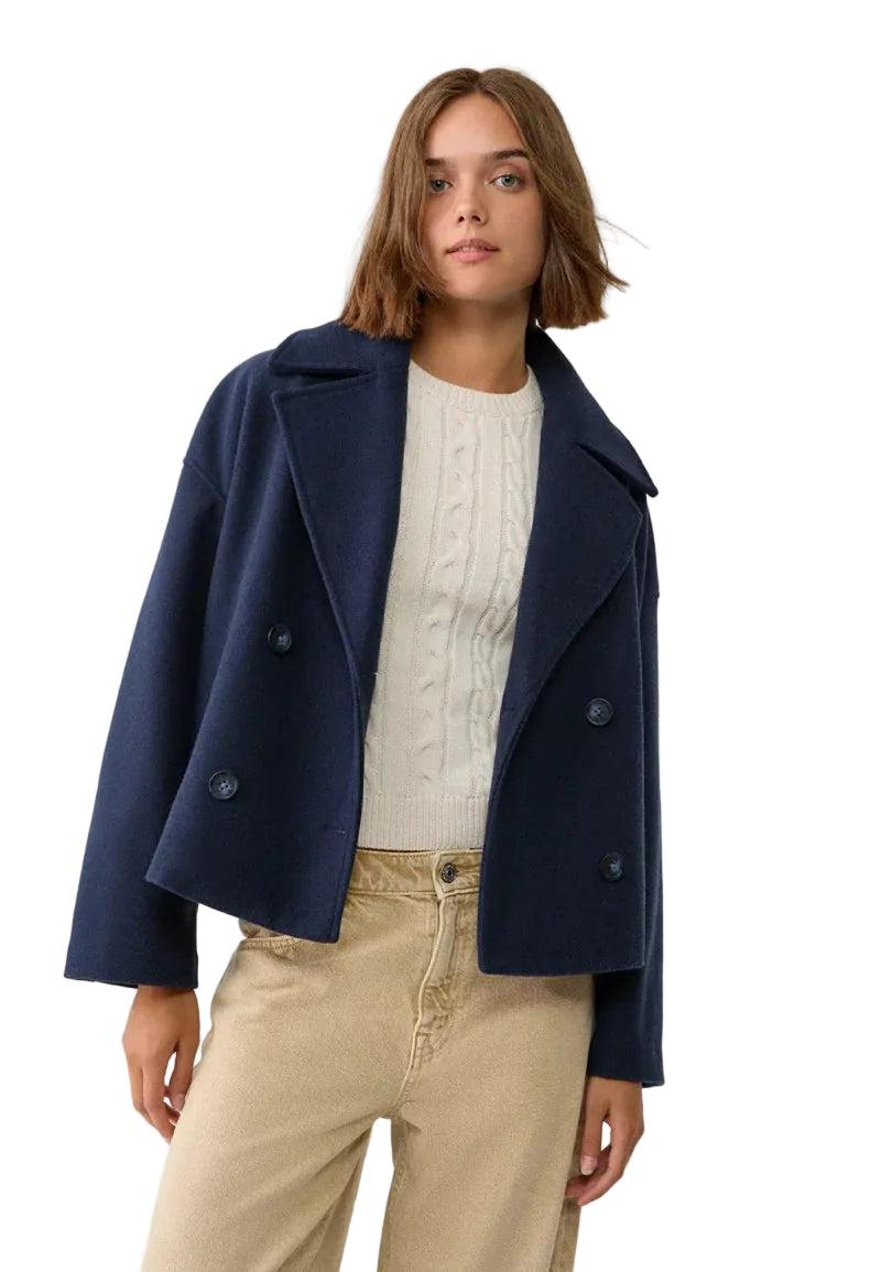 Damen Kurzjacke mit doppelter Knopfreihe-Women Outerwear-Alpenkind