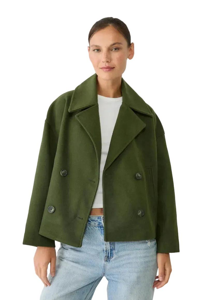 Damen Kurzjacke mit doppelter Knopfreihe-Women Outerwear-Alpenkind
