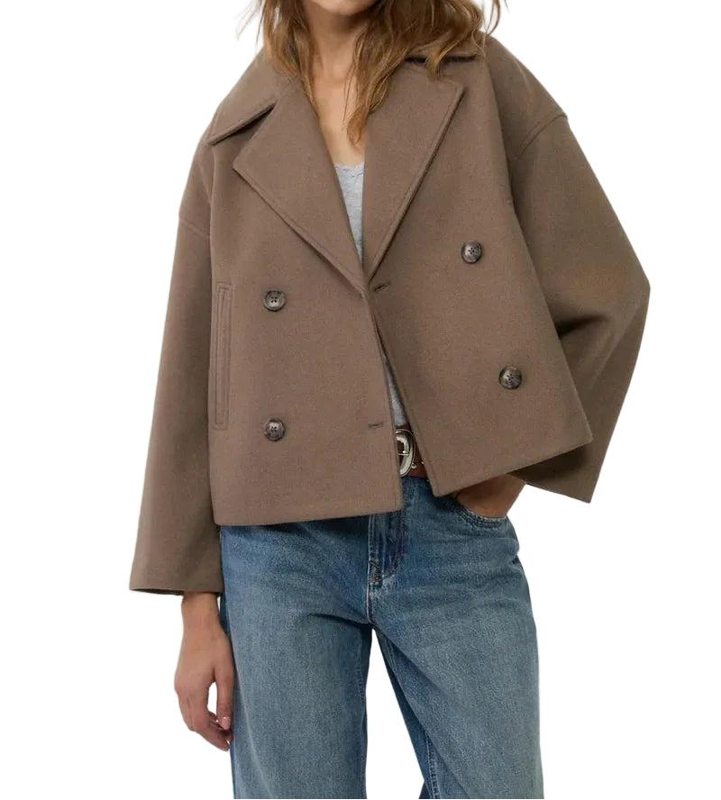 Damen Kurzjacke mit doppelter Knopfreihe-Women Outerwear-Alpenkind