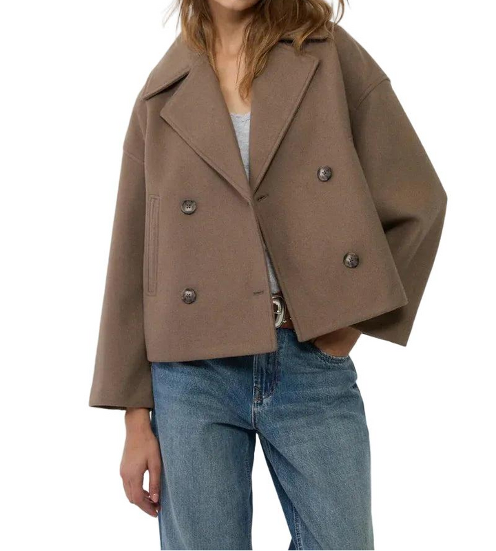 Damen Kurzjacke mit doppelter Knopfreihe-Women Outerwear-Alpenkind