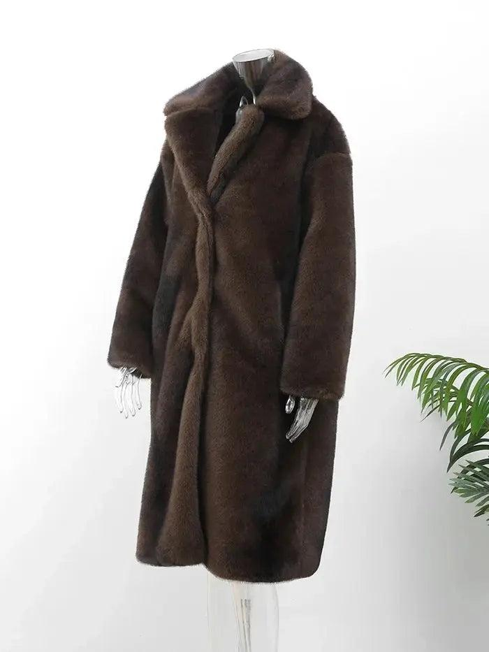 Damen Mantel mit Strukturierter Oberfläche und Umlegekragen-Women Outerwear-Alpenkind