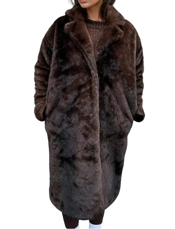 Damen Mantel mit Strukturierter Oberfläche und Umlegekragen-Women Outerwear-Alpenkind