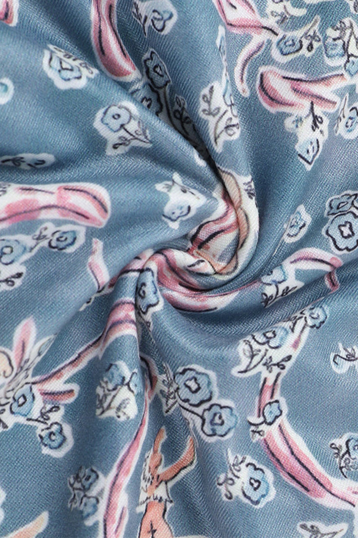 Damen Maxikleid mit Spaghettiträgern und Paisleymuster
