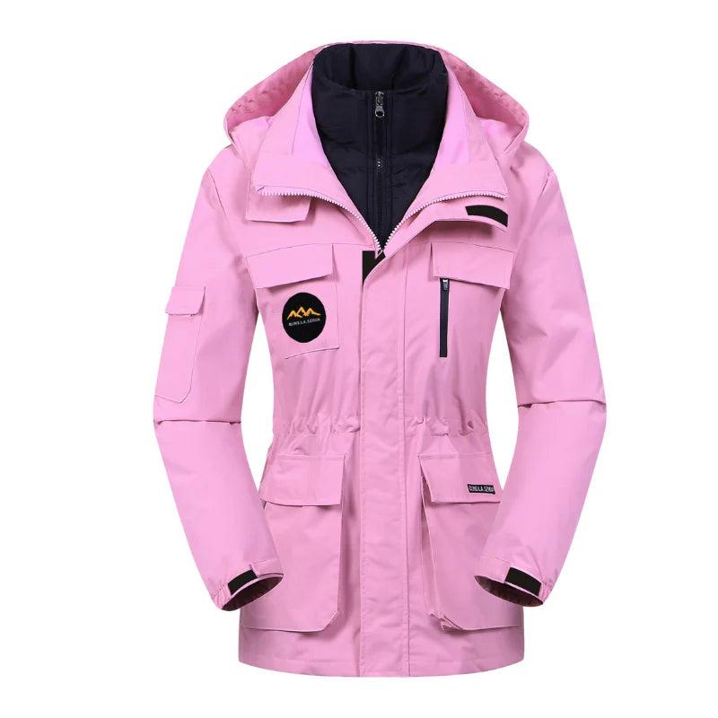 Damen Outdoorjacke mit Kapuze und mehreren Taschen-Women Outerwear-Alpenkind