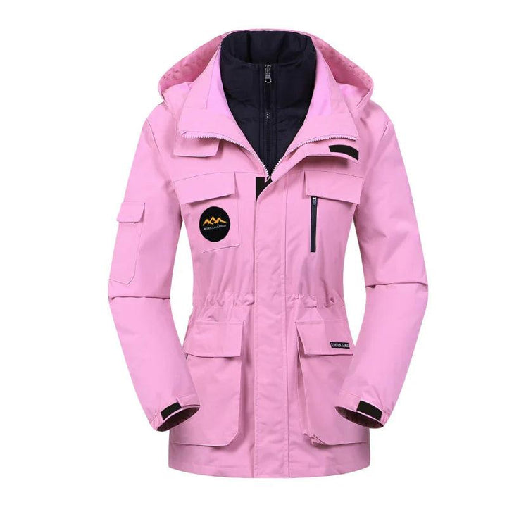 Damen Outdoorjacke mit Kapuze und mehreren Taschen-Women Outerwear-Alpenkind