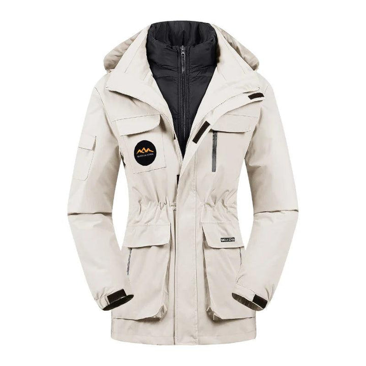 Damen Outdoorjacke mit Kapuze und mehreren Taschen-Women Outerwear-Alpenkind
