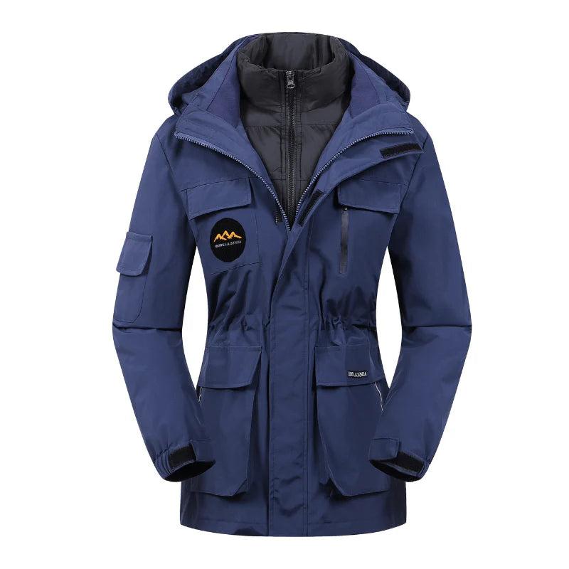 Damen Outdoorjacke mit Kapuze und mehreren Taschen-Women Outerwear-Alpenkind